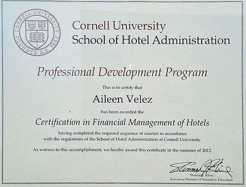 Cornell Certificate