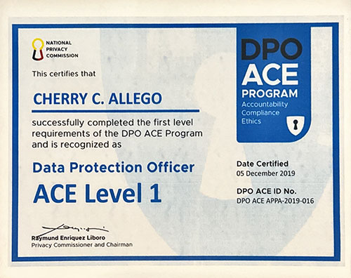 DPO Certificate