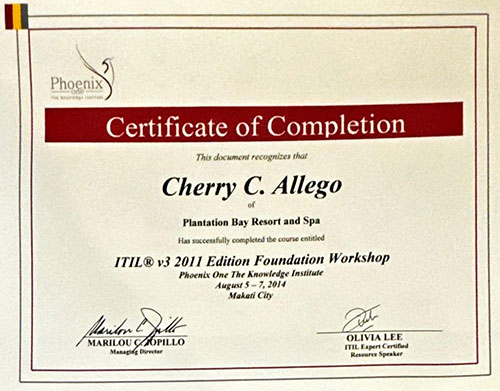 ITIL Certificate