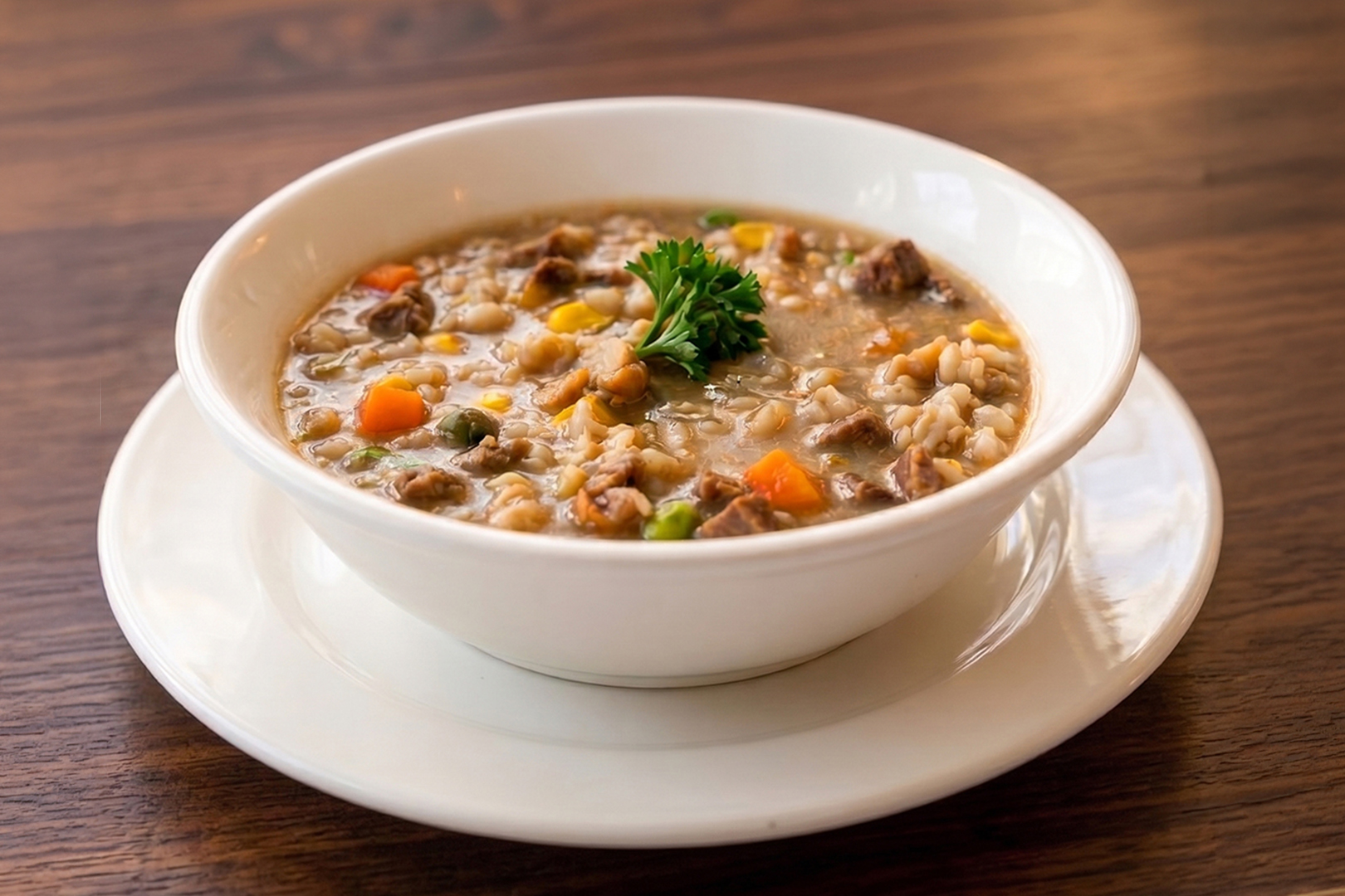 Beef and Barley High Fiber Soup