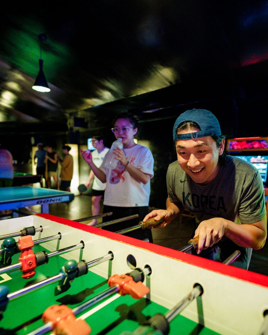 Foosball in the game room