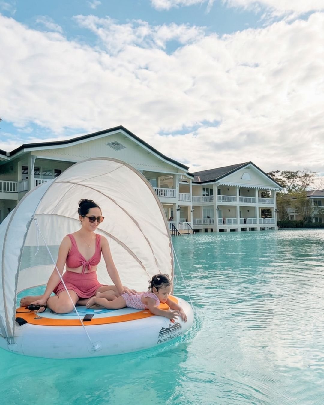 The Wheebo float on the lagoon