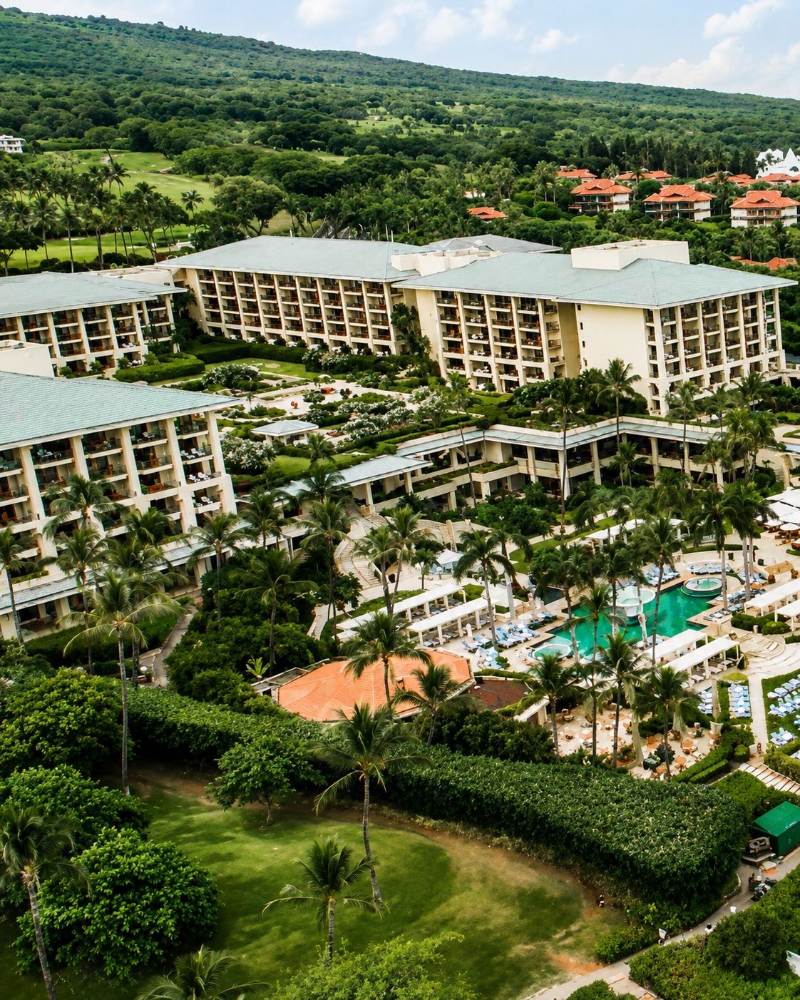 Aerial view of a famous $1500-a-night Maui resort
