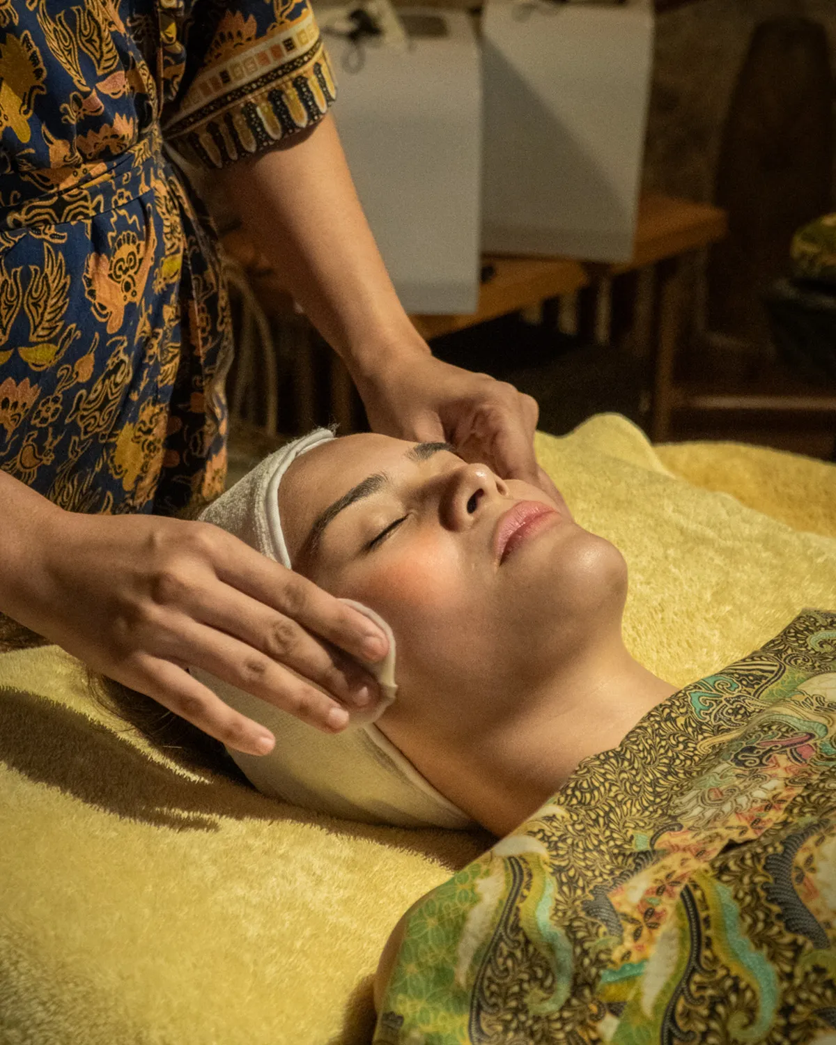 A facial treatment