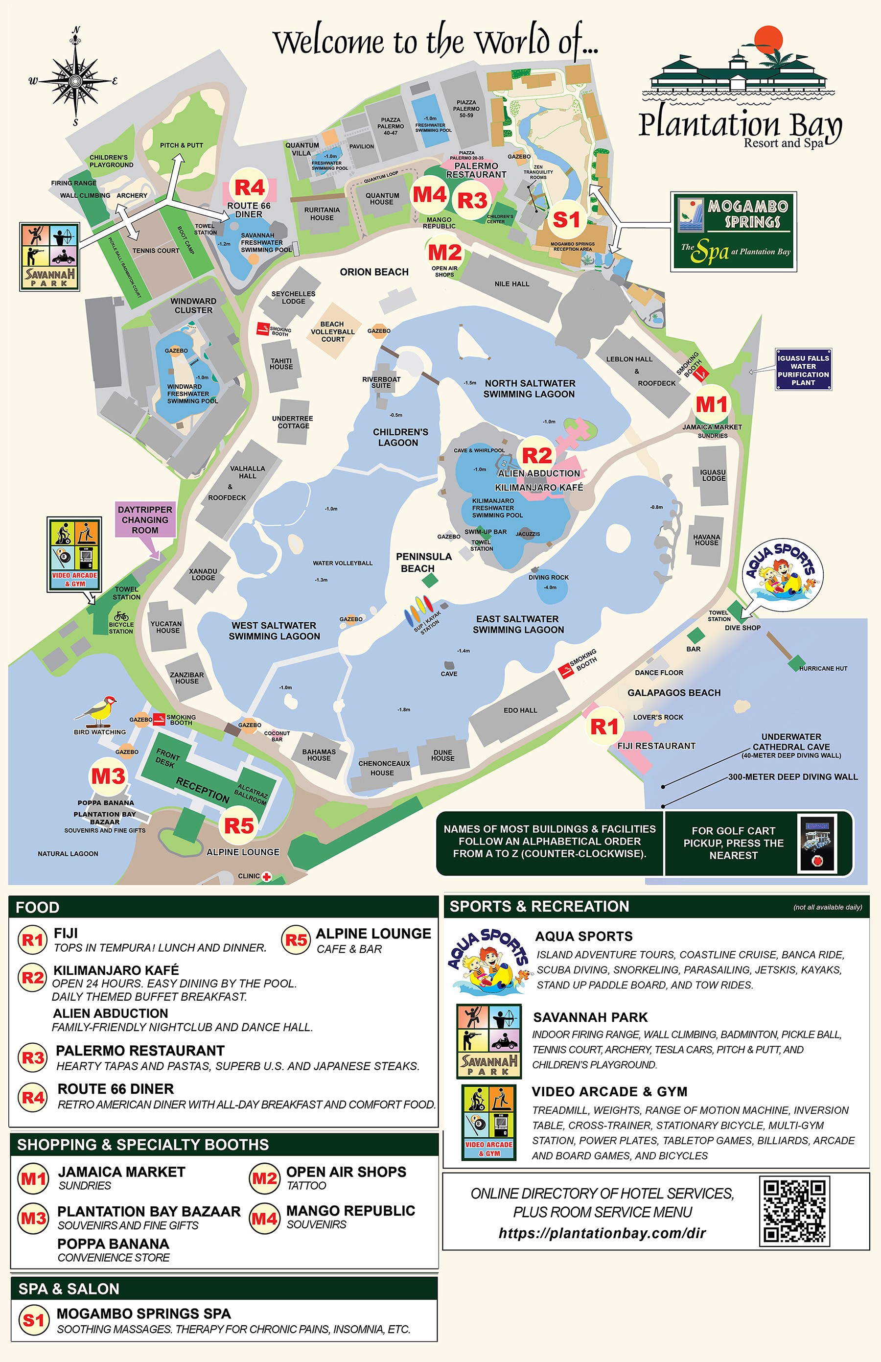 Plantation Bay Resort and Spa - Hotel Map