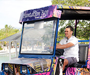Resort bellman and guest transport at Plantation Bay