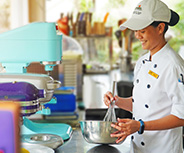 Chef preparing dishes at the Buko Bar