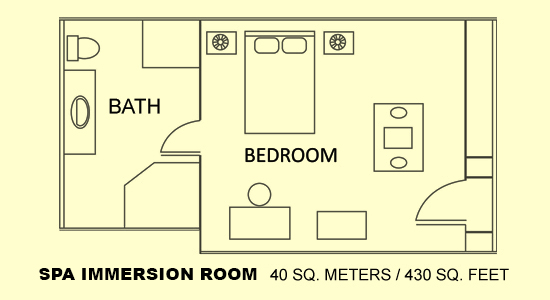 Zen Tranquility Room floor plan and Japanese-style layout