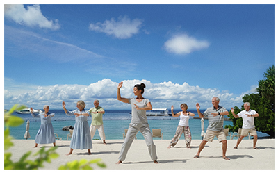 Exercise guidance at Plantation Bay